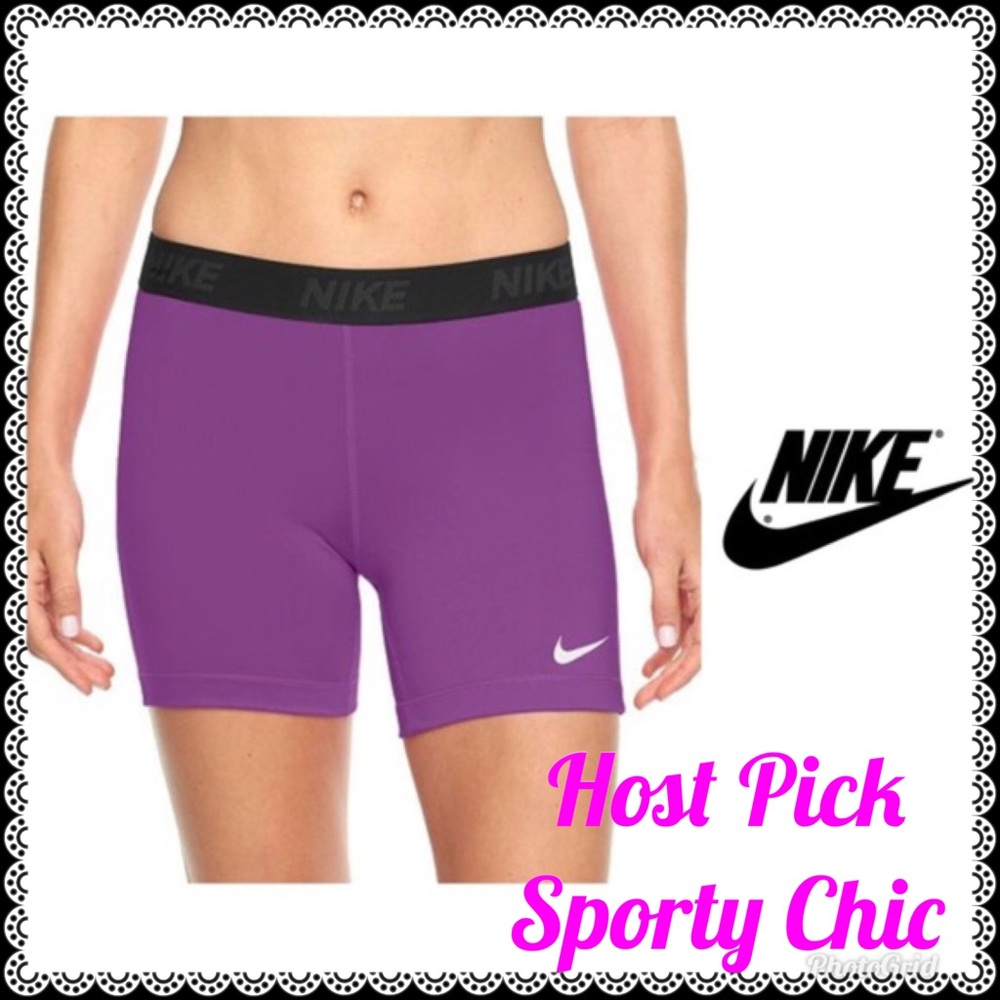 SOLD Women's Nike Shorts Purple Training S L - Picture 1 of 7